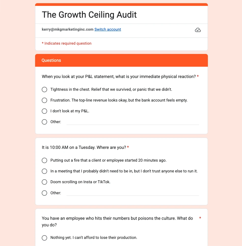 Growth Ceiling Audit Dashboard